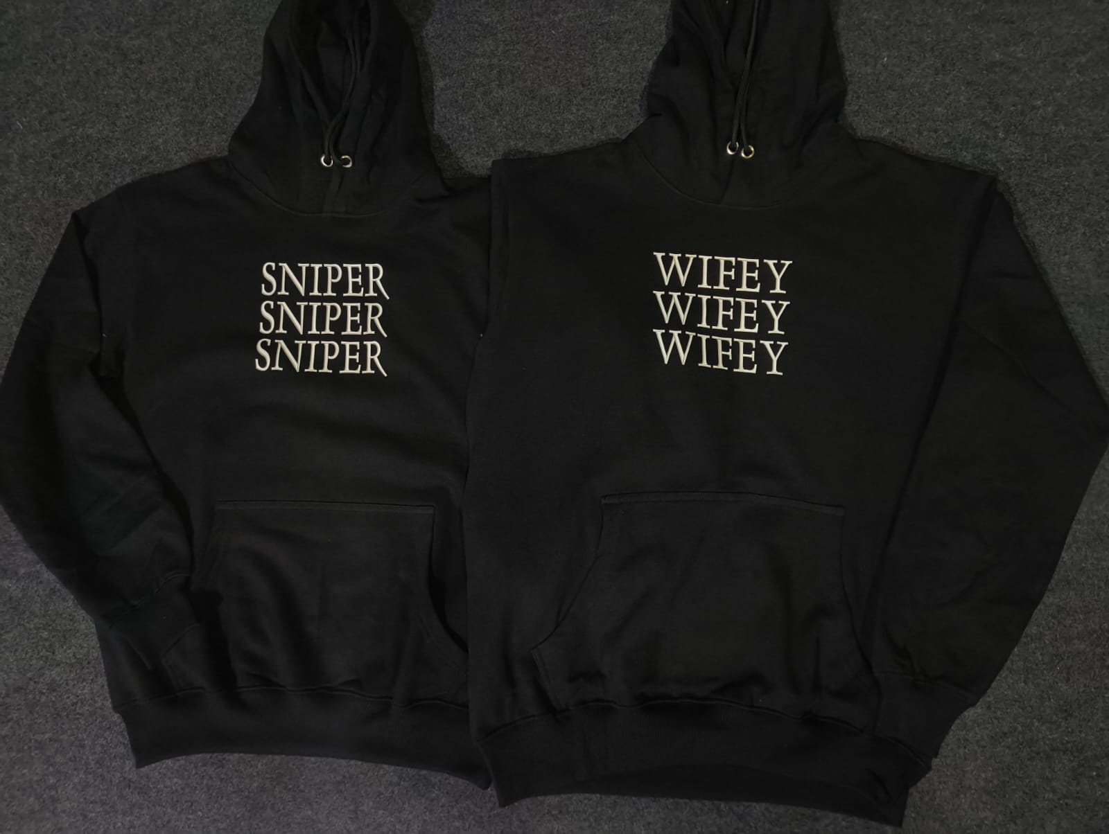 SNIPER AND WIFEY COUPLE HOODIE